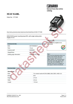 1771590 datasheet  